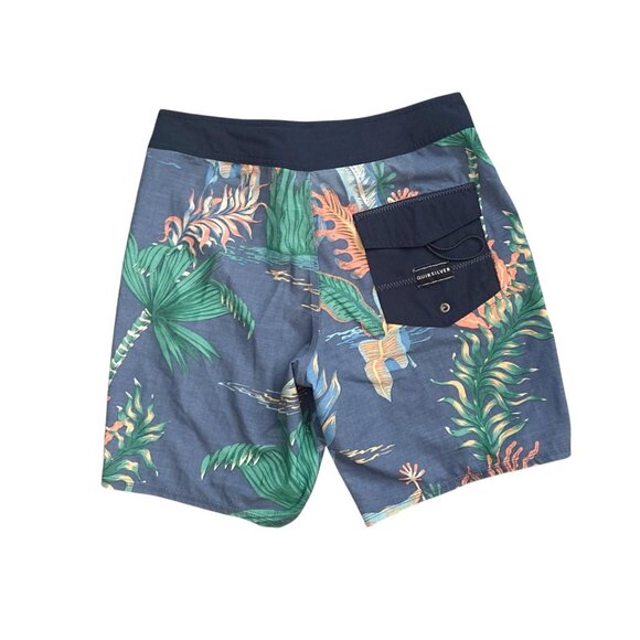 QUIKSILVER Mens Size 28 Nautical Print High Line Board Bathing Swim Shorts - Picture 2 of 7